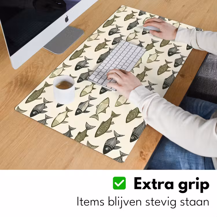 Bureau onderlegger - Vissen - Klassiek - Groen — 6