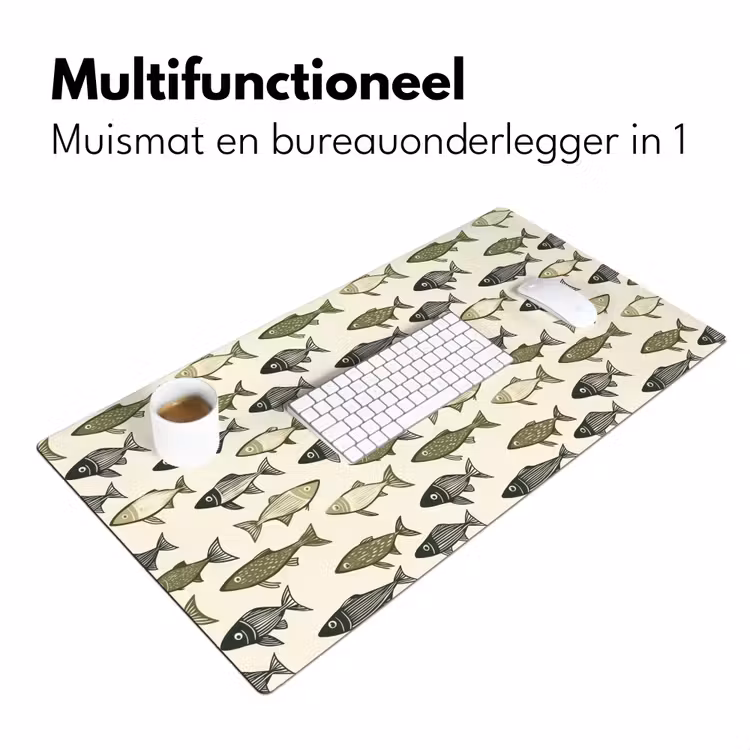 Bureau onderlegger - Vissen - Klassiek - Groen — 7