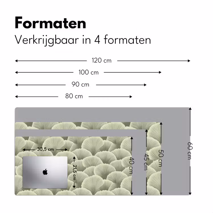Bureau onderlegger - Waaier - Blad - Groen — 8