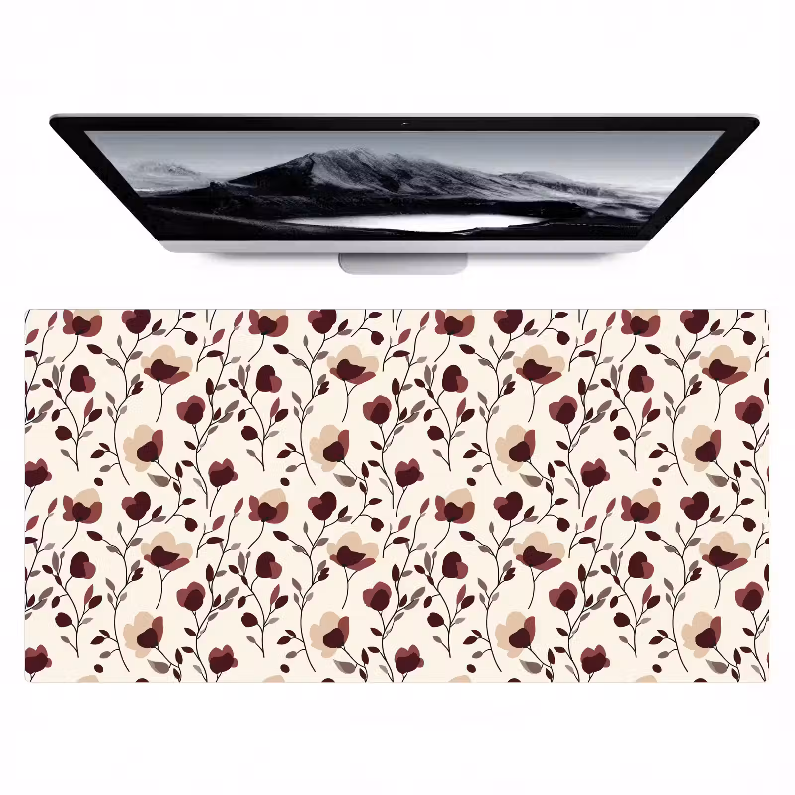 Bureau onderlegger - Bloemen - Botanisch - Bordeaux — 1