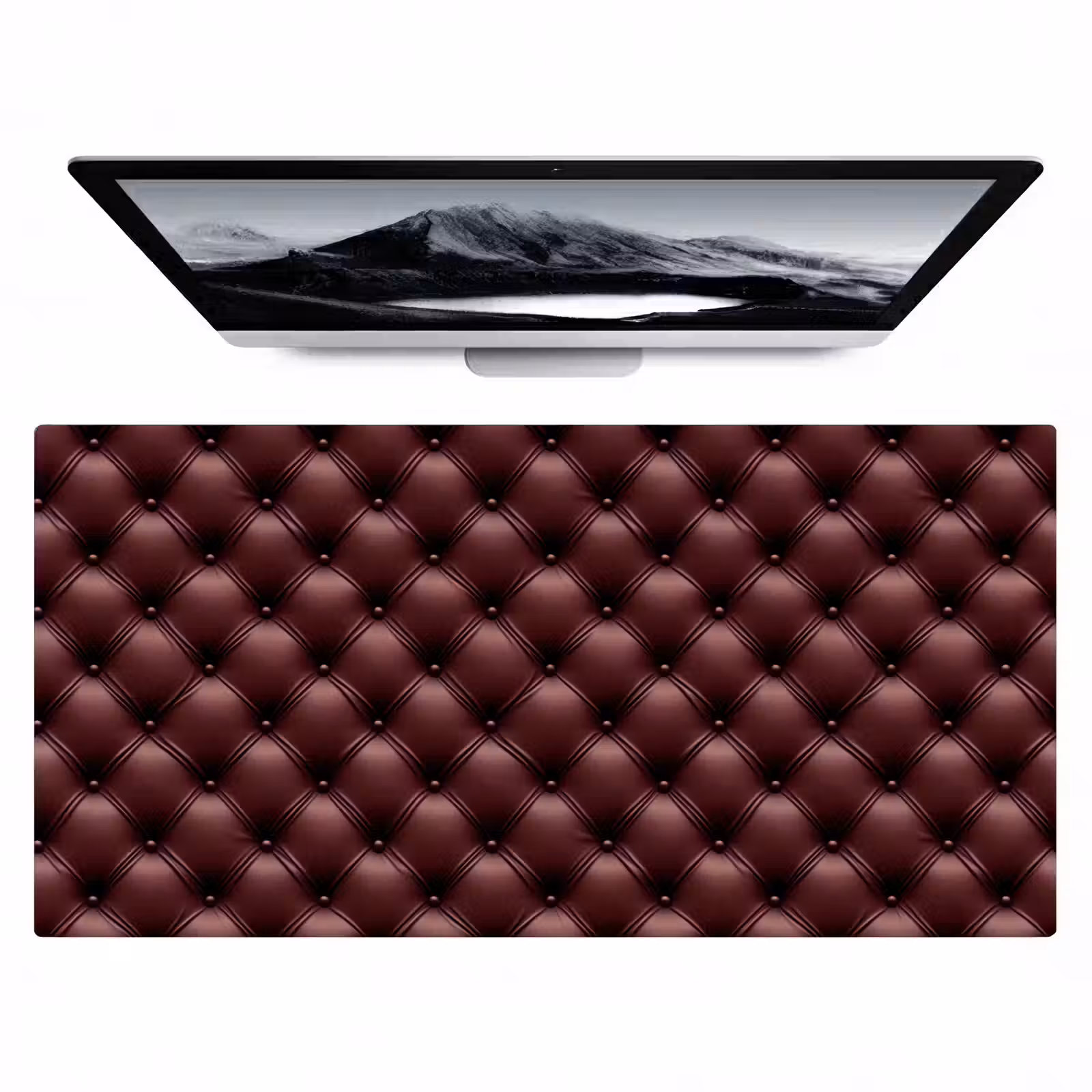 Bureau onderlegger - Leer - Patroon - Bordeaux — 1