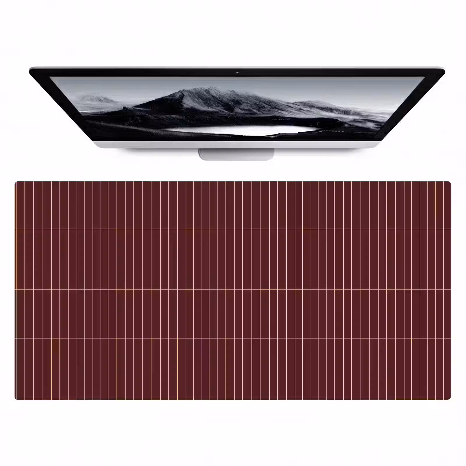 Bureau onderlegger - Lijnen - Patroon - Bordeaux — 1