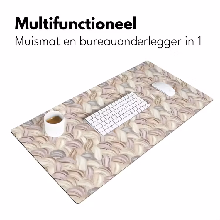 Bureau onderlegger - Abstract - Golvend - Pastel — 7