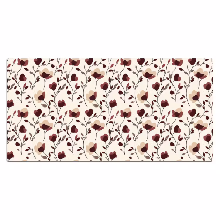 Bureau onderlegger - Bloemen - Botanisch - Bordeaux — 2