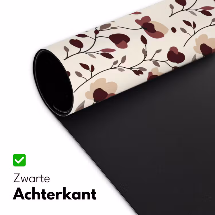 Bureau onderlegger - Bloemen - Botanisch - Bordeaux — 5