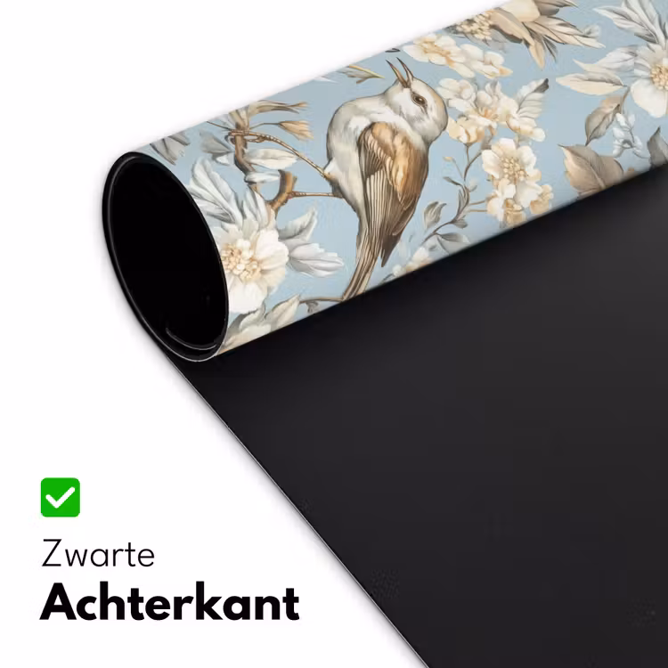 Bureau onderlegger - Botanisch - Zangvogel - Blauw — 5