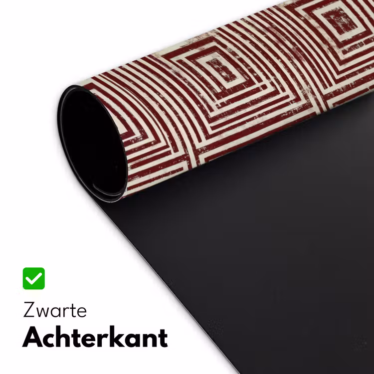Bureau onderlegger - Geometrisch - Patroon - Rood — 5