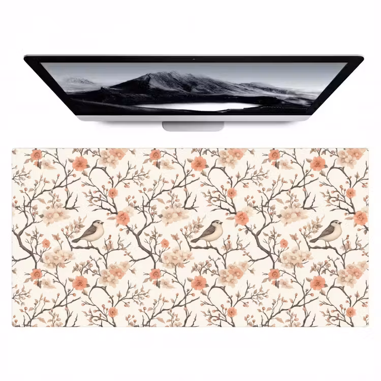 Bureau onderlegger - Kersenbloesem - Mus - Roze — 1