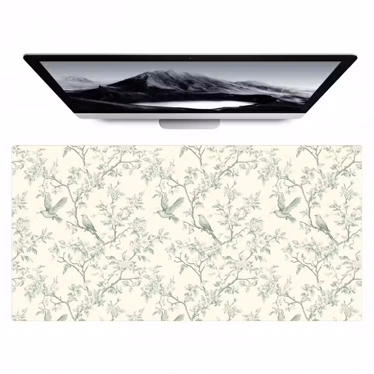 Bureau onderlegger - Klassiek - Vogels - Groen — 1