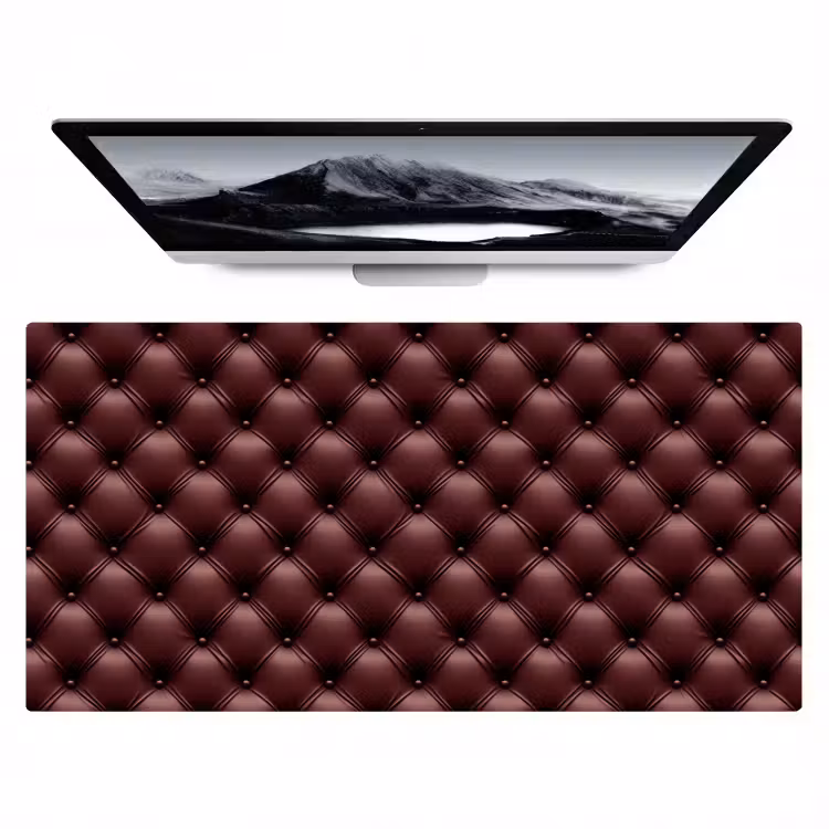 Bureau onderlegger - Leer - Patroon - Bordeaux — 1