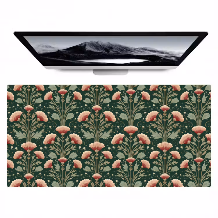 Bureau onderlegger - Patroon - Botanisch - Kleurrijk — 1