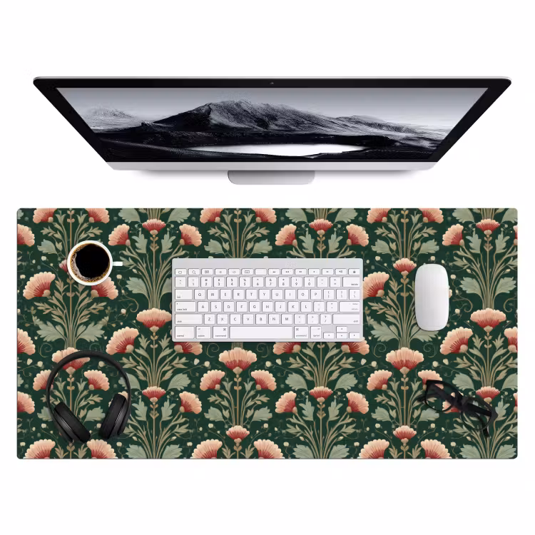 Bureau onderlegger - Patroon - Botanisch - Kleurrijk — 4