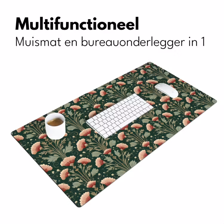 Bureau onderlegger - Patroon - Botanisch - Kleurrijk — 7