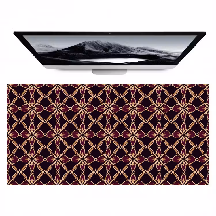 Bureau onderlegger - Symmetrisch - Tegel - Burgundy — 1