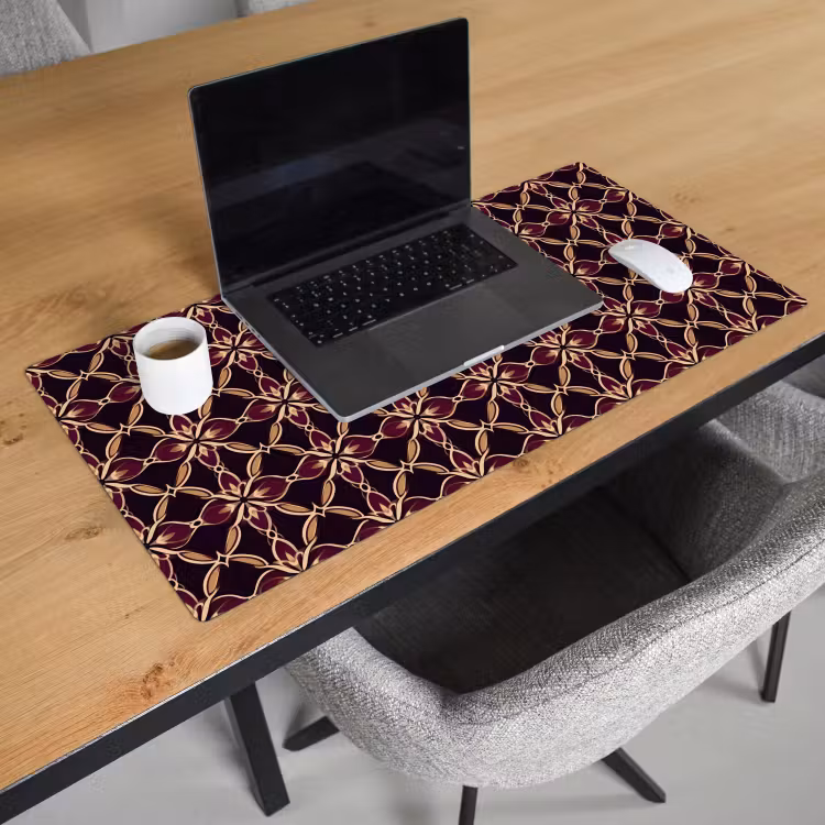 Bureau onderlegger - Symmetrisch - Tegel - Burgundy — 3