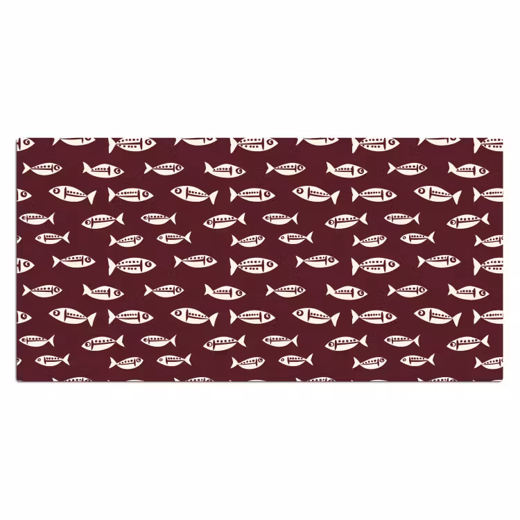 Bureau onderlegger - Vissen - Grafisch - Patroon - Donker — 2