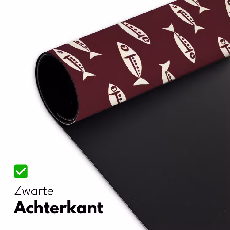 Bureau onderlegger - Vissen - Grafisch - Patroon - Donker — 5