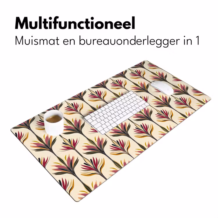 Bureau onderlegger - Waaier - Motief - Kleurrijk — 7