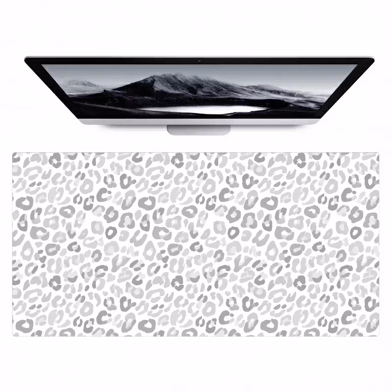 Bureau onderlegger - Luipaard - Motief - Grijs — 1