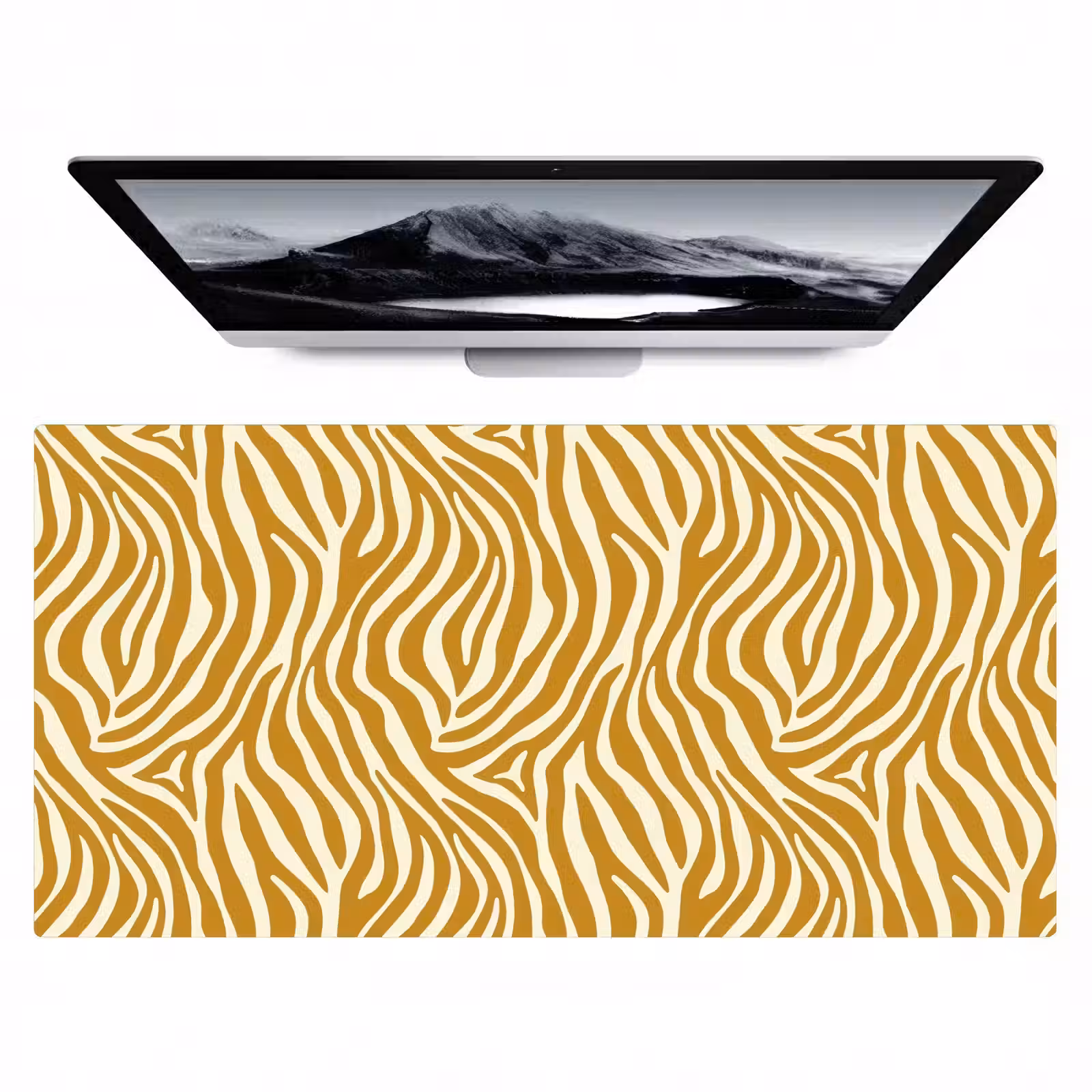 Bureau onderlegger - Zebra - Klassiek - Oker - Geel — 1