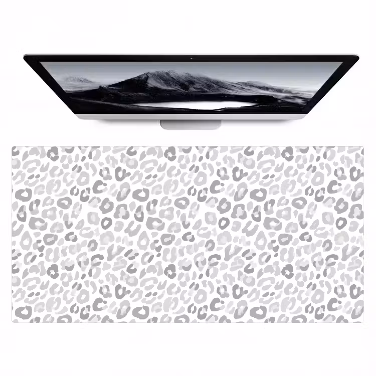 Bureau onderlegger - Luipaard - Motief - Grijs — 1