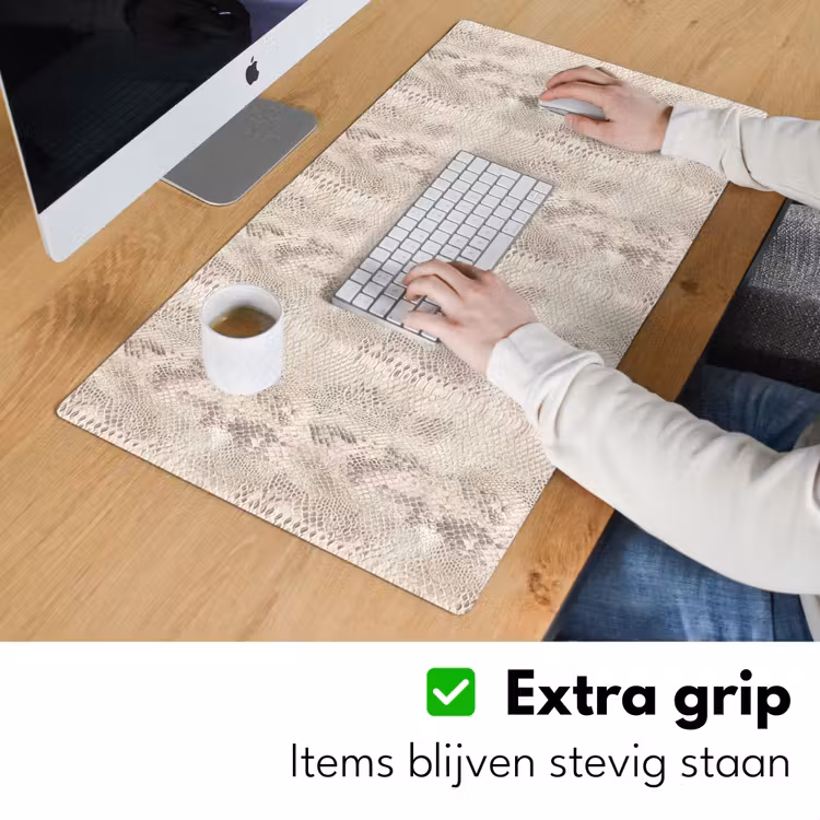 Bureau onderlegger - Slang - Patroon - Beige — 6