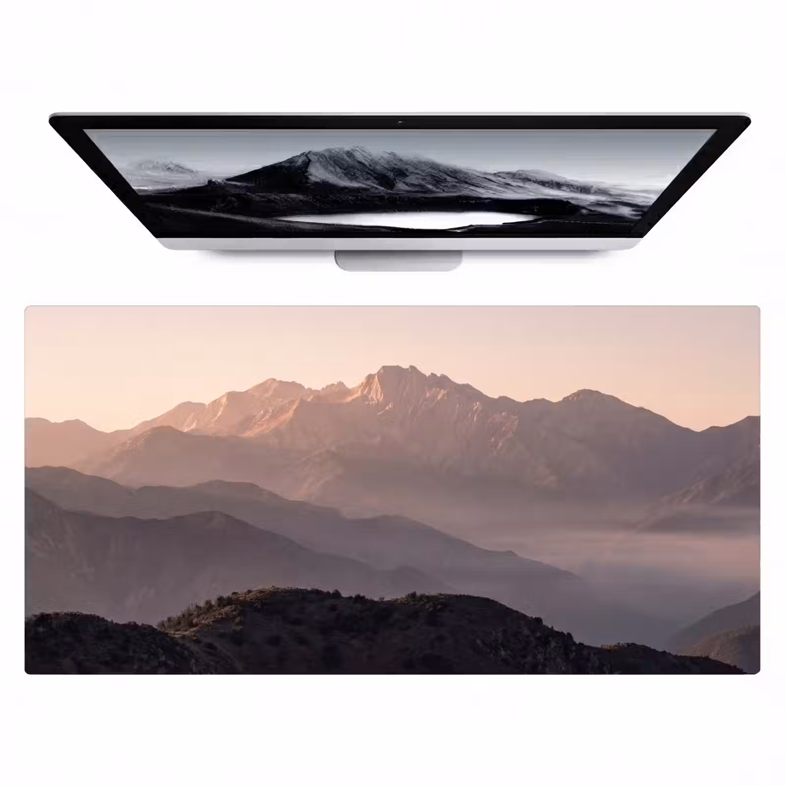 Bureau onderlegger - Panorama - Landschap - Bergen — 1