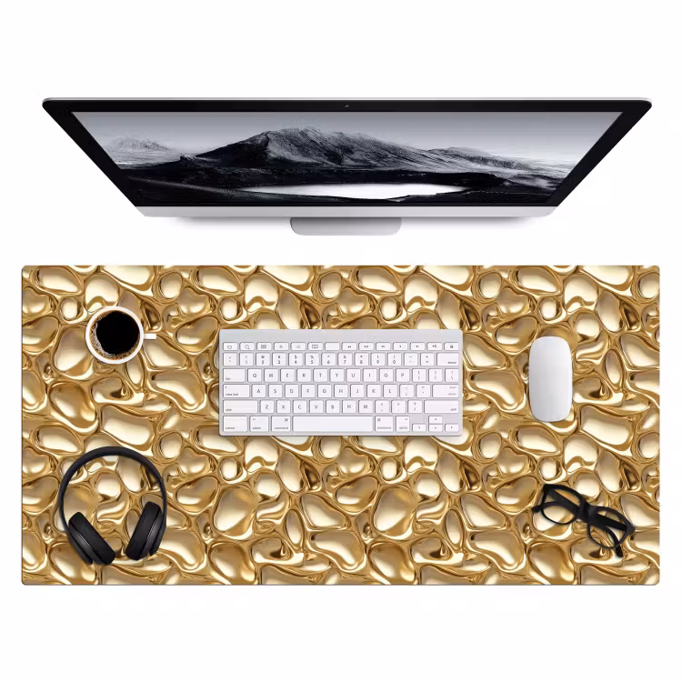 Bureau onderlegger - Abstract - Modern - Goud — 4