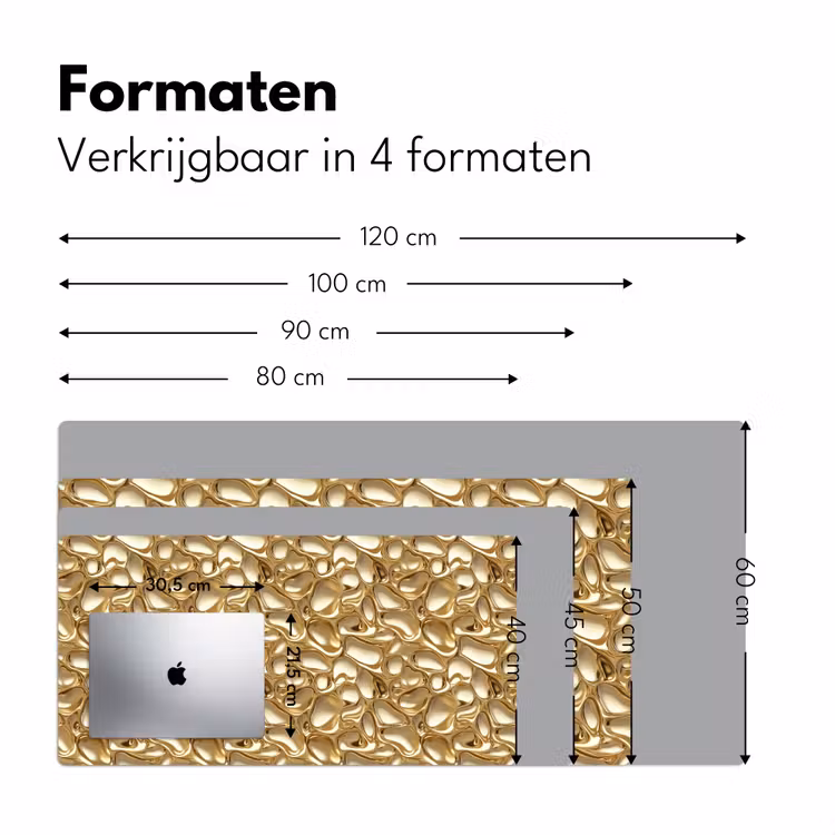 Bureau onderlegger - Abstract - Modern - Goud — 8