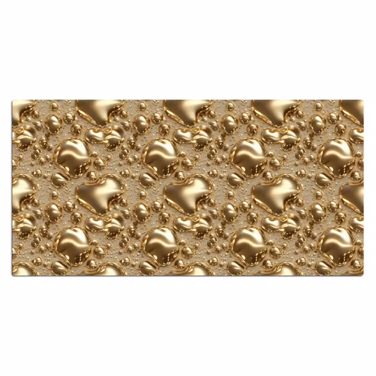 Bureau onderlegger - Druppels - Organisch - Goud — 2