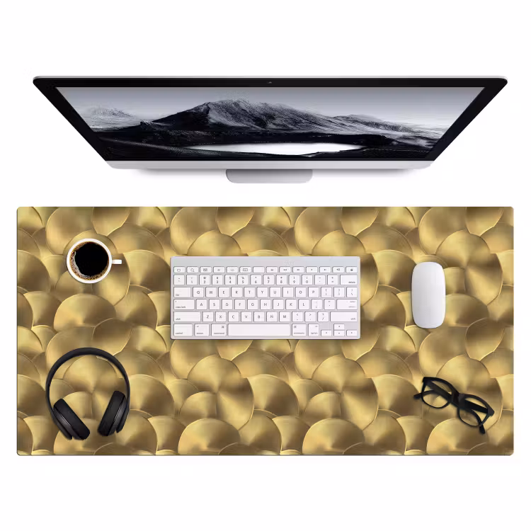 Bureau onderlegger - Modern - Cirkel - Goud — 4