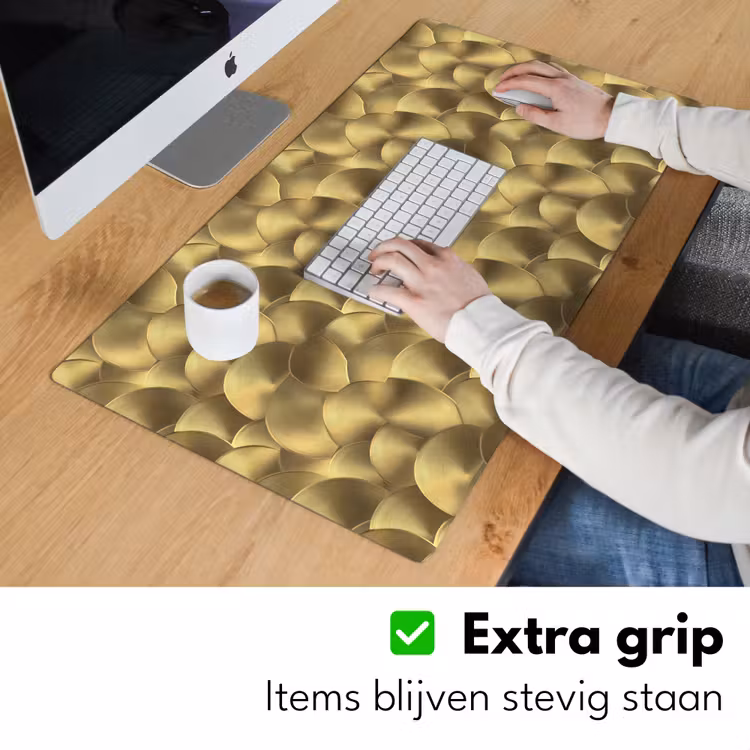 Bureau onderlegger - Modern - Cirkel - Goud — 6