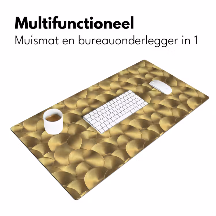 Bureau onderlegger - Modern - Cirkel - Goud — 7