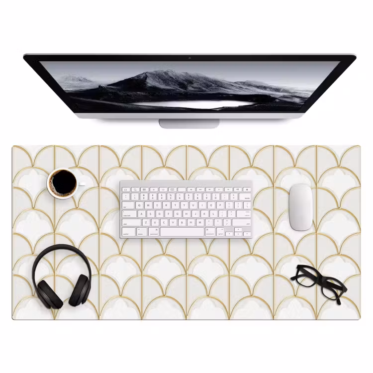 Bureau onderlegger - Mozaïek - Bogen - Goud — 4