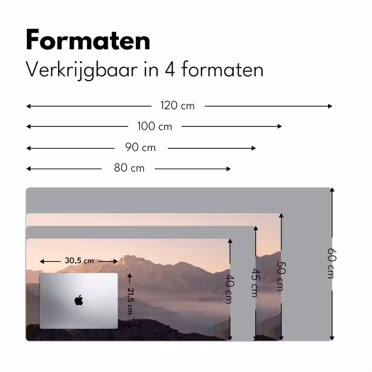 Bureau onderlegger - Panorama - Landschap - Bergen — 8