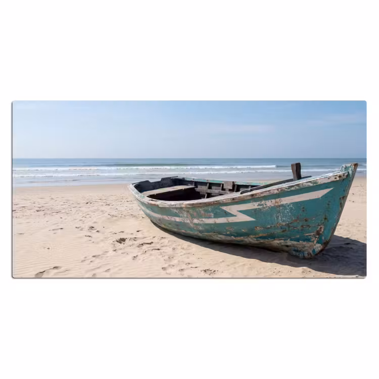Bureau onderlegger - Boot - Zandstrand - Zee — 2