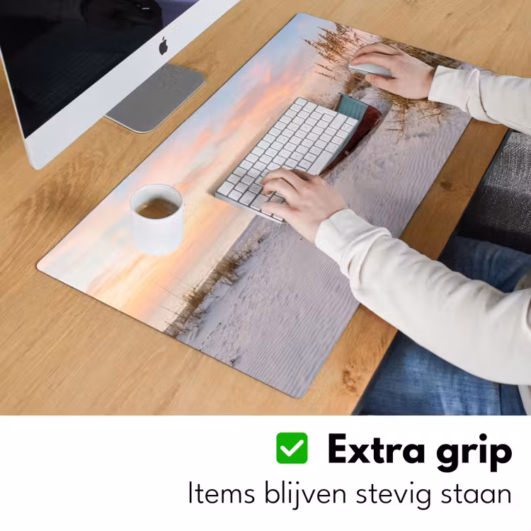 Bureau onderlegger - Rustiek - Roeiboot - Zandstrand — 6