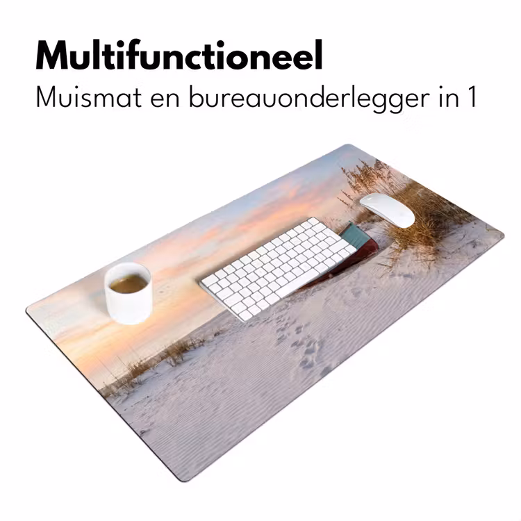 Bureau onderlegger - Rustiek - Roeiboot - Zandstrand — 7