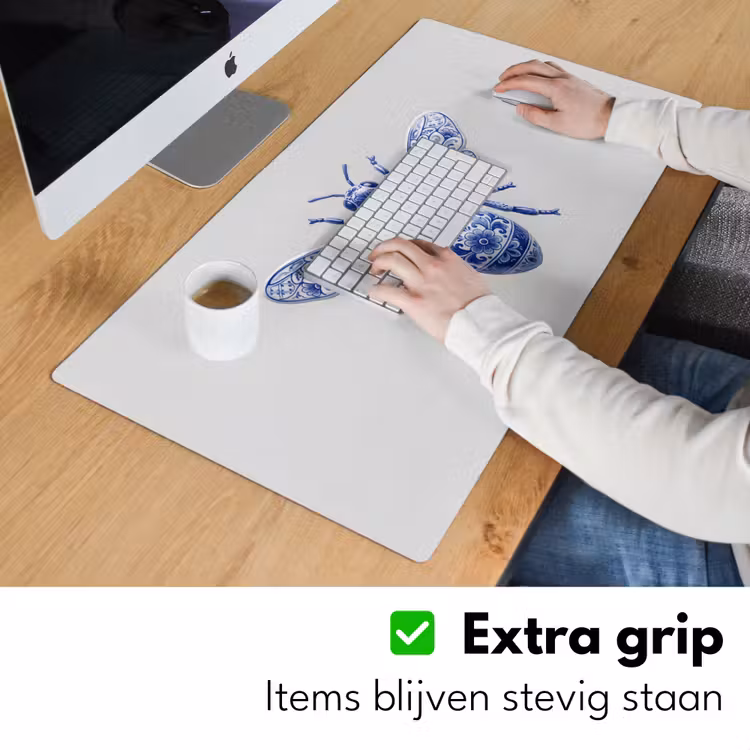Bureau onderlegger - Bij - Modern - Delfts - Blauw — 6