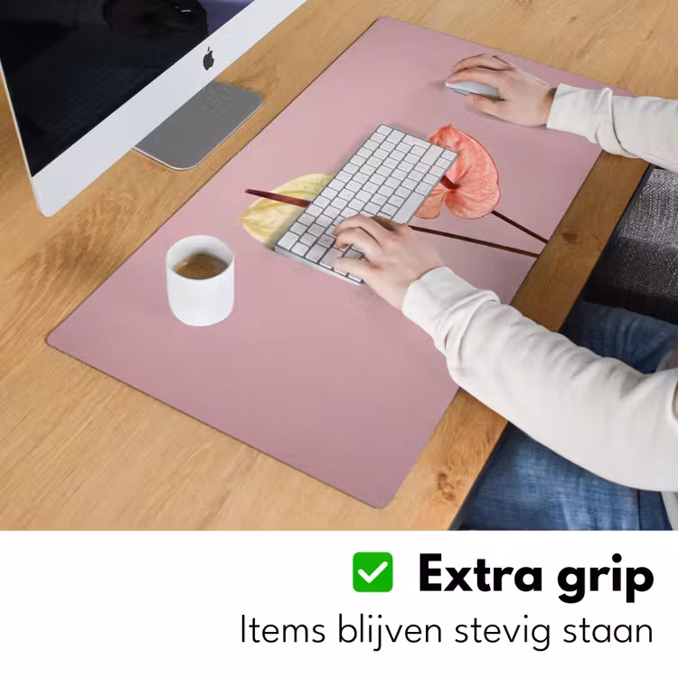 Bureau onderlegger - Bloemen - Anthuriums - Geel - Roze — 6