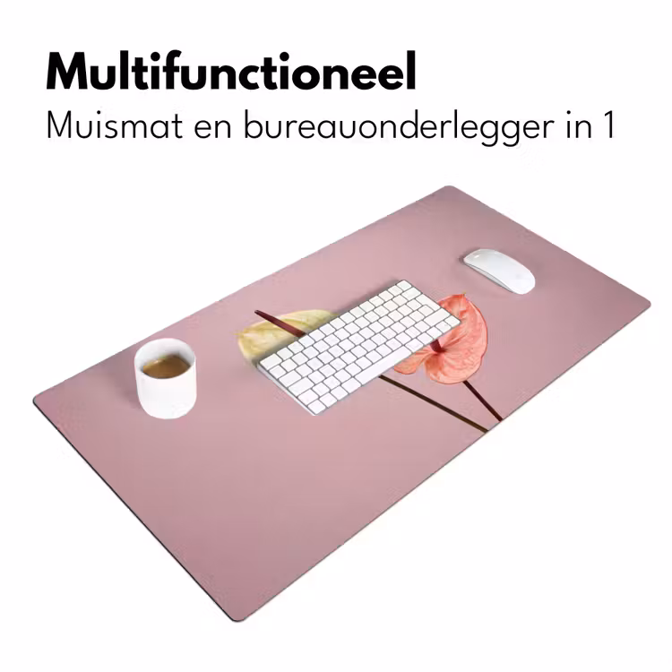 Bureau onderlegger - Bloemen - Anthuriums - Geel - Roze — 7