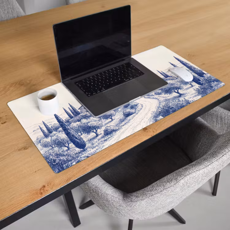 Bureau onderlegger - Rustiek - Landgoed - Blauw — 3