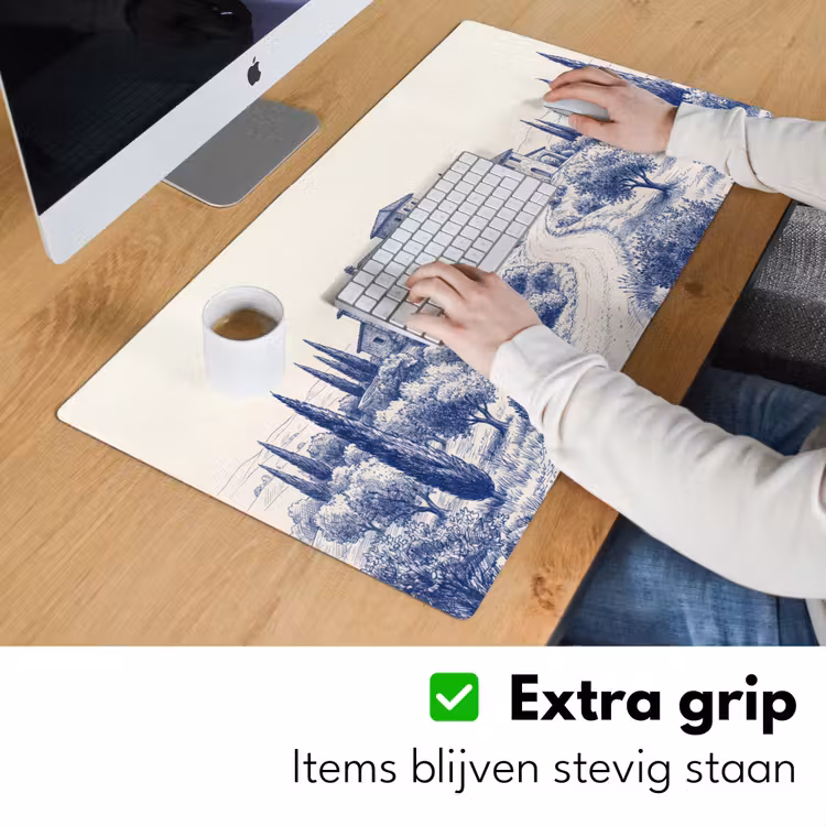 Bureau onderlegger - Rustiek - Landgoed - Blauw — 6