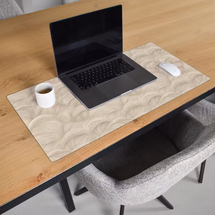 Bureau onderlegger - Bogen - Patroon - Beige — 3