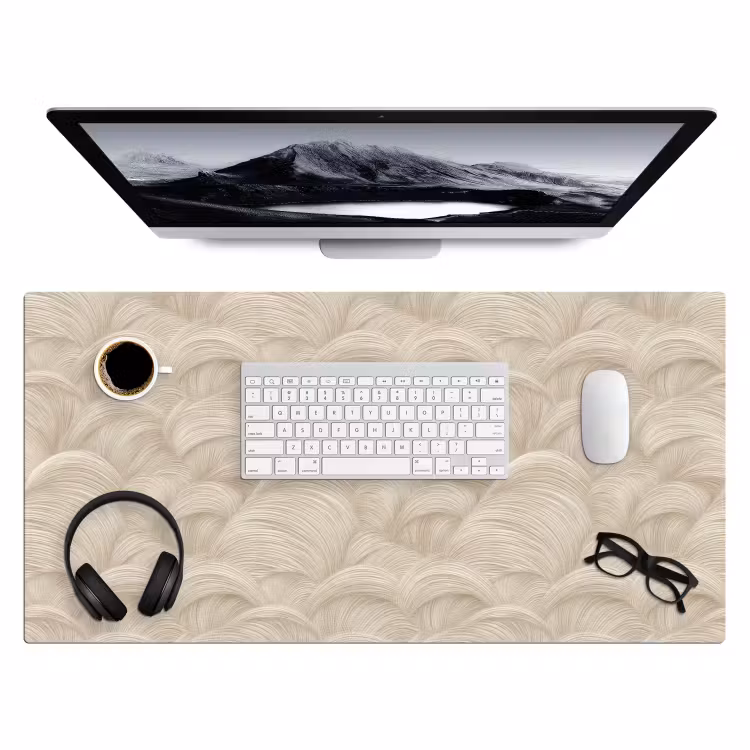 Bureau onderlegger - Bogen - Patroon - Beige — 4
