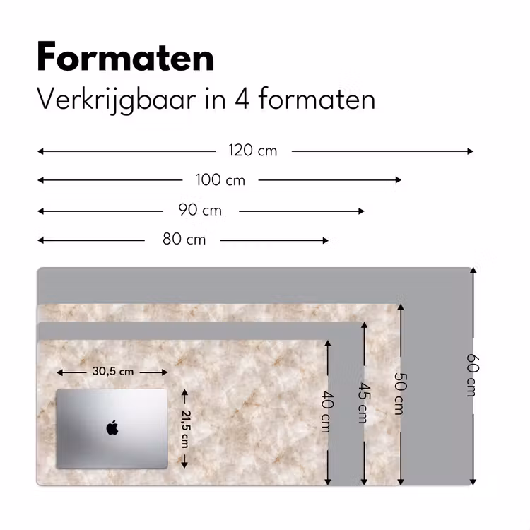Bureau onderlegger - Marmer - Patroon - Klassiek — 8