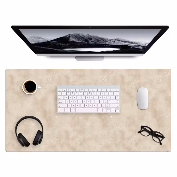 Bureau onderlegger - Structuur - Spikkels - Beige — 4