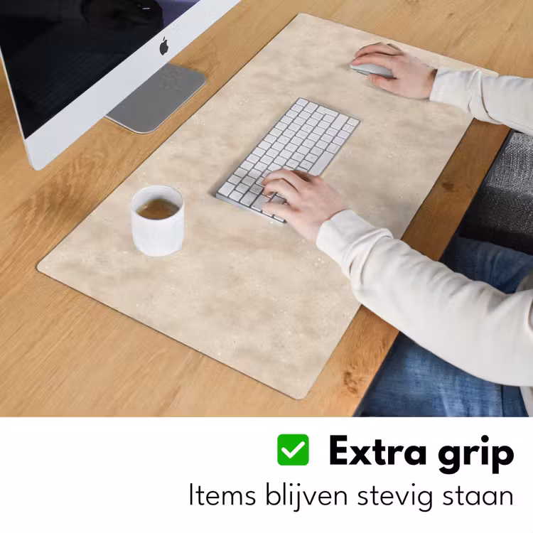 Bureau onderlegger - Structuur - Spikkels - Beige — 6