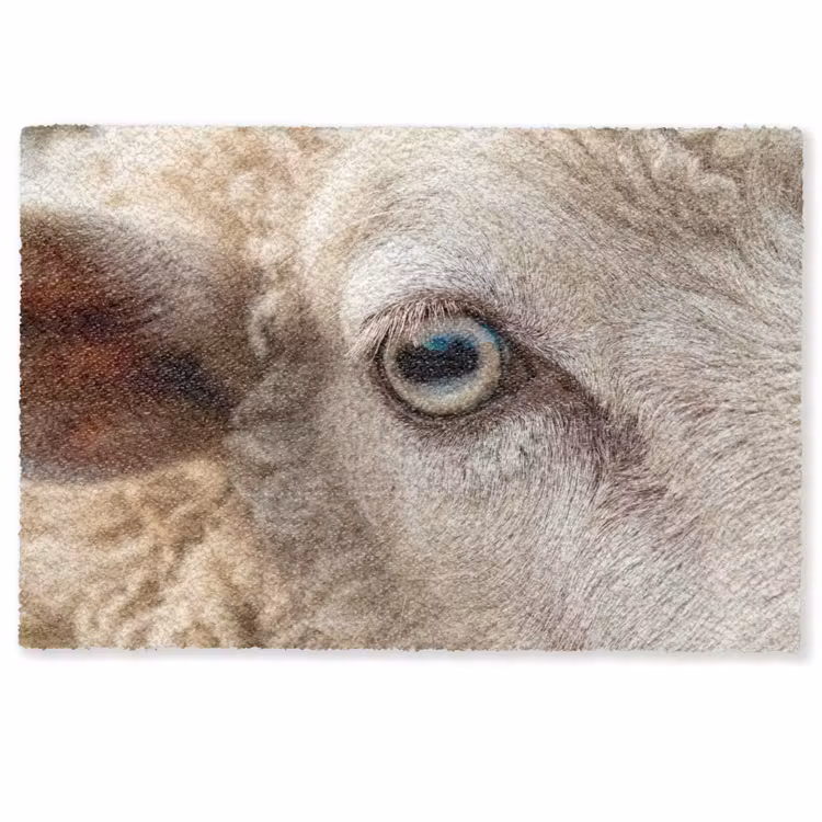 Deurmat - Schaap - Oog - Wit — 1