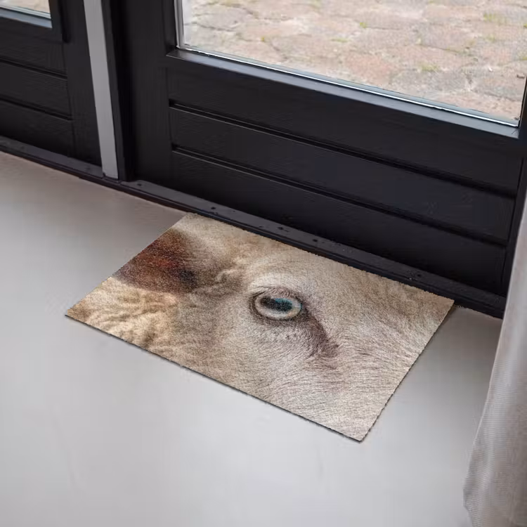 Deurmat - Schaap - Oog - Wit — 2